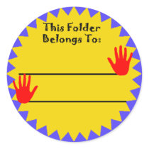 Folder Belongs to Sticker