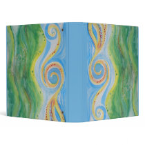 Folder or Binder Rolling Hills Swirly Sky