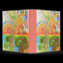 Folder or Binder with Psychedelic Tree Design
