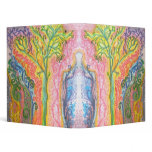 Folder with Psychedelic Colourful Tree Design Binder