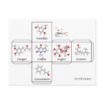 Folding cookie box postcard