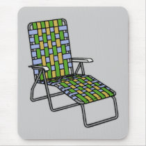 Folding Lawn Chair 2 Mouse Pad