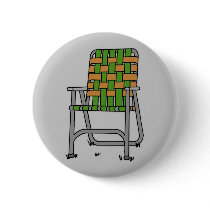 Folding Lawn Chair Pinback Button