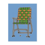 Folding Lawn Chair Post Card