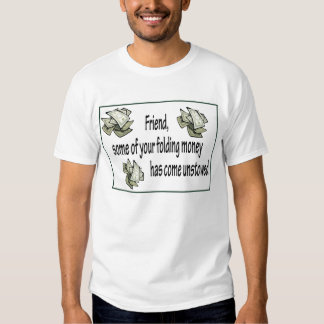 money folding shirt