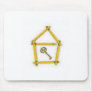 folding ruler, house shape and key mousepads