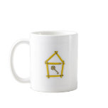 folding ruler, house shape and key mug