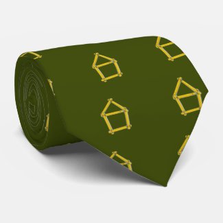 folding ruler - house shape tie