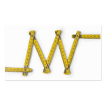 folding ruler zig zag business card template