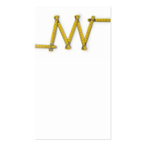 folding ruler zig zag business card