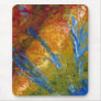 Foliage Abstract Red Blue Green Mousepad