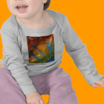 Foliage Abstract Red Blue Green t-shirts