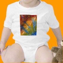 Foliage Abstract Red Blue Green t-shirts