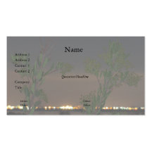 Foliage and City Lights 1 Business Card