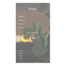 Foliage and City Lights 2 Business Card