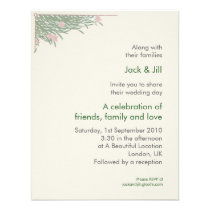 Foliage (Beige Background) 4.25x5.5 invitations