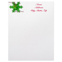Foliage Merry Christmas Letterhead