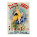 Folies Bergère "Fleur de Lotus" Advertisement 1893 posters by gwester Folies Bergère "Fleur de Lotus" Advertisement 1893 posters