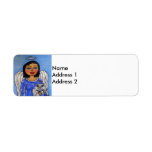 Folk Art Angel Cat Angel Custom Return Address Labels
