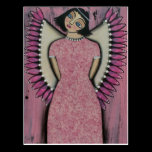 FOLK ART Angel Mist BY LORI EVERETT postcard postcards