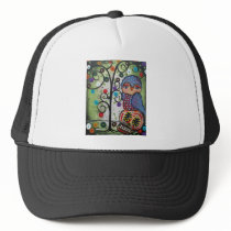 Folk Art By Lori Everett OWL Trucker Hat