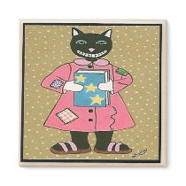 Folk Art CAT magnets