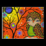 Folk Art Day Of The Dead By Lori Everett postcards
