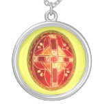Folk Art Easter Egg necklaces