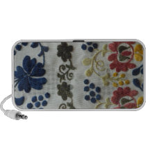 Folk Art Embroidery Flowers Travelling Speakers