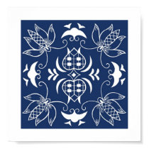 Folk Art Flower Design posters