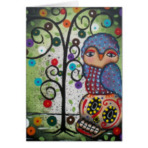 FOLK ART In The Imagination BY LORI greeting card
