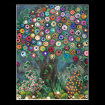 FOLK ART My Favorite Tree BY LORI EVERETT postcard postcards