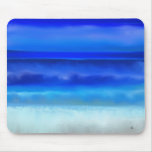 Folk Art Night Ocean Mousepad