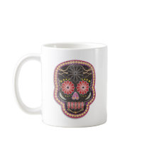 Folk Art Skull - day of the dead Coffee Mug