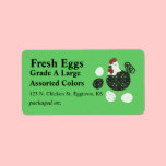 Folk Art Style Chicken Egg Label labels