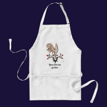 Folk Art Style Rooster aprons