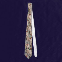 Folk Art Style Rooster ties