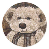 Folk Art Teddy stickers