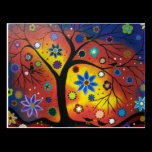 FOLK ART Waiting For The Sunset Postcard postcards