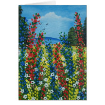 FOLK ART Warm Beauty BY LORI EVERETT greeting card