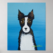 folk dog #167 8x10 print