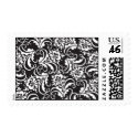 folk flowers postage by VioDeBlack folk flowers postage
