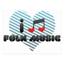 Folk Music fan Post Card