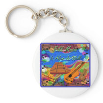 Folk Music Is Alive and Well Key Chain