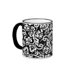 folk pattern coffee mug