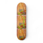 folk rock girl art skateboards