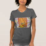 folk rock girl playin' electric drip t shirt