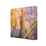 folk rock girl reflections canvas print