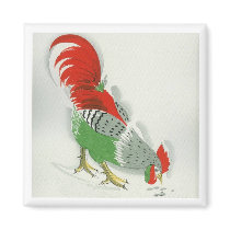 Folk Rooster #2 magnets