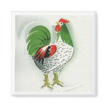 Folk Rooster #3 magnets